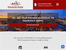 Tablet Screenshot of mjcinsurancegroup.com